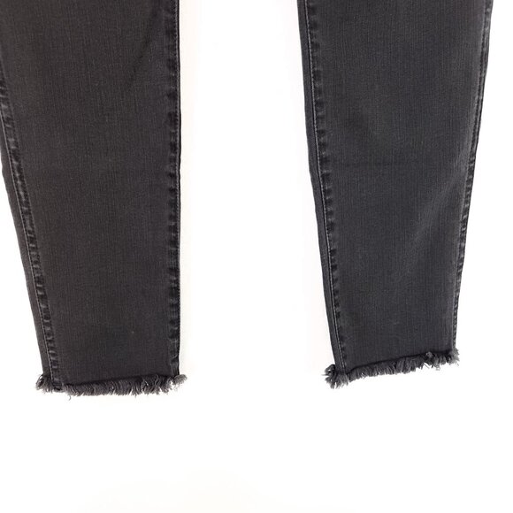 Madewell 10" High-Rise Skinny Jeans Size 29P Raw Hem Fray Button Fly - Picture 6 of 12